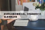 欧洲杯24席已确定21队，分档或造死亡之组,欧洲杯24支