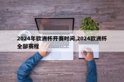 2024年欧洲杯开赛时间,2024欧洲杯全部赛程