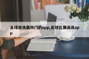 足球资讯最热门的app,足球比赛资讯app