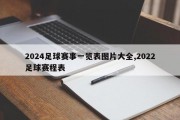 2024足球赛事一览表图片大全,2022足球赛程表