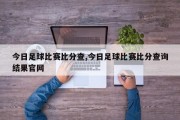 今日足球比赛比分查,今日足球比赛比分查询结果官网