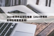 2023世界杯足球在哪里（2023世界杯足球在哪里看直播）