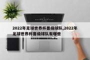 2022年足球世界杯晋级球队,2022年足球世界杯晋级球队有哪些