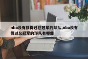 nba没有获得过总冠军的球队,nba没有得过总冠军的球队有哪些