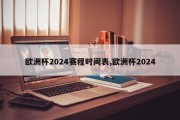 欧洲杯2024赛程时间表,欧洲杯2024