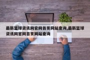 最新篮球资讯网官网首页网站查询,最新篮球资讯网官网首页网站查询