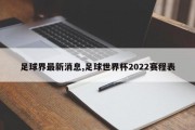 足球界最新消息,足球世界杯2022赛程表