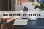 欧洲杯的直播在哪看（欧洲杯直播去哪儿看）