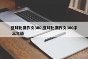 蓝球比赛作文300,蓝球比赛作文300字 三年级