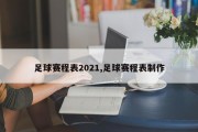 足球赛程表2021,足球赛程表制作