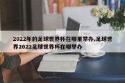 2022年的足球世界杯在哪里举办,足球世界2022足球世界杯在哪举办