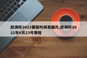 欧洲杯2023赛程时间表图片,欧洲杯2021年6月23号赛程