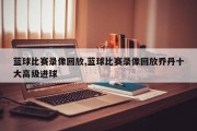 蓝球比赛录像回放,蓝球比赛录像回放乔丹十大高级进球