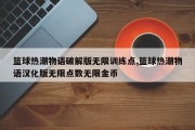 篮球热潮物语破解版无限训练点,篮球热潮物语汉化版无限点数无限金币