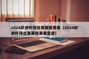 2024欧洲杯预选赛赛程赛果（2024欧洲杯预选赛赛程赛果雷速）